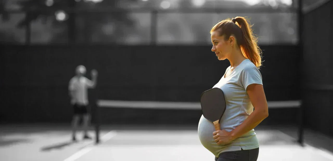 Hydration, fueling, and recovery for pregnant pickleballers