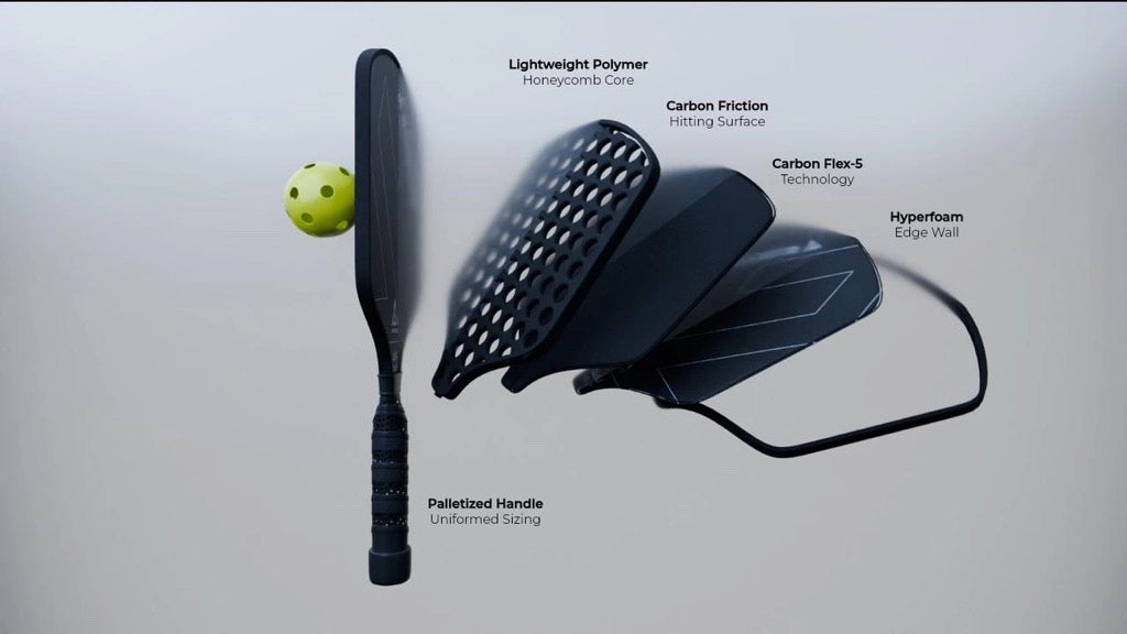 Strokess 18K Kevlar Spin 16mm Pickleball Paddle