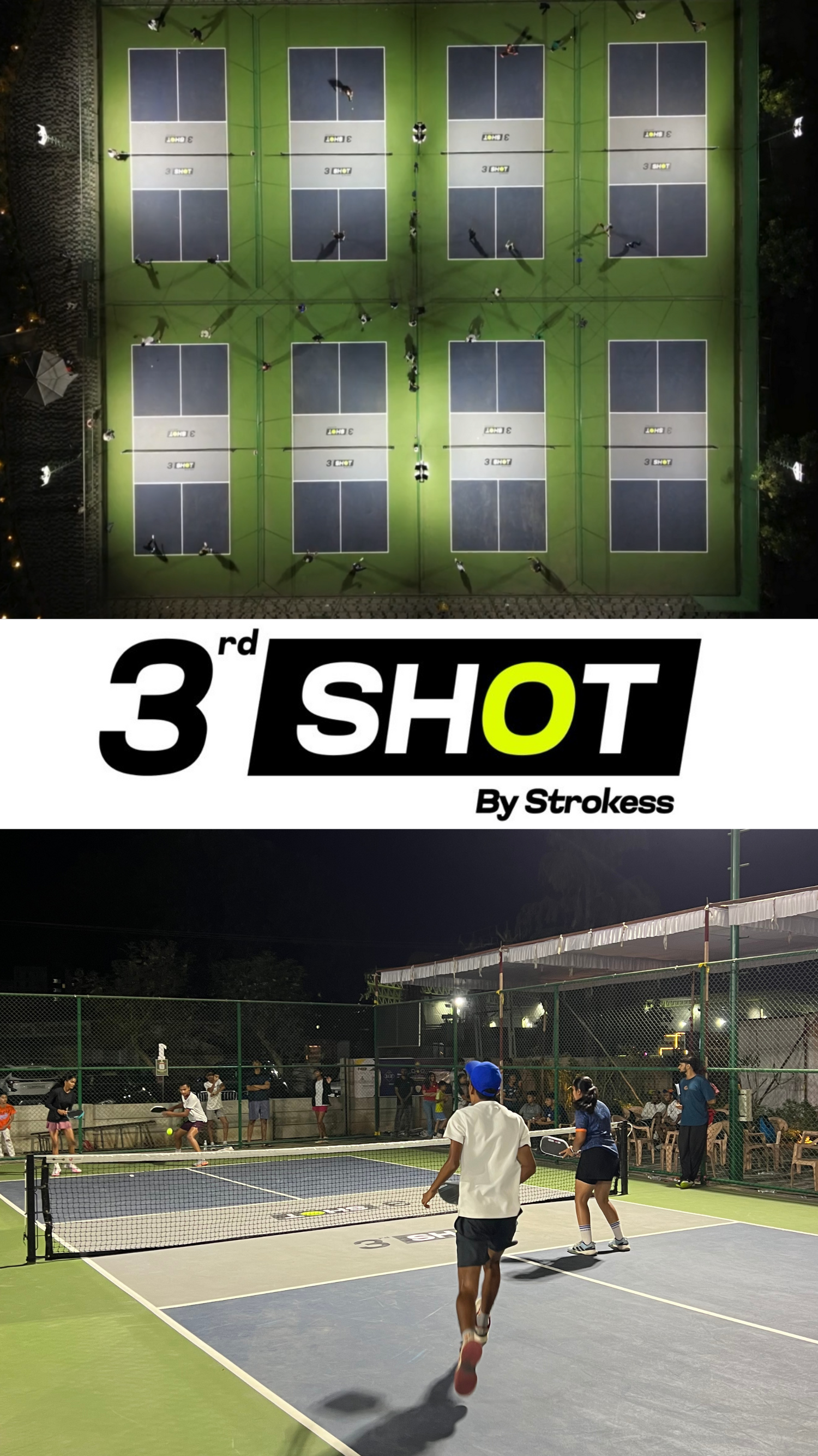 Vadodara’s Best Pickleball Court – 3rd Shot by Strokess