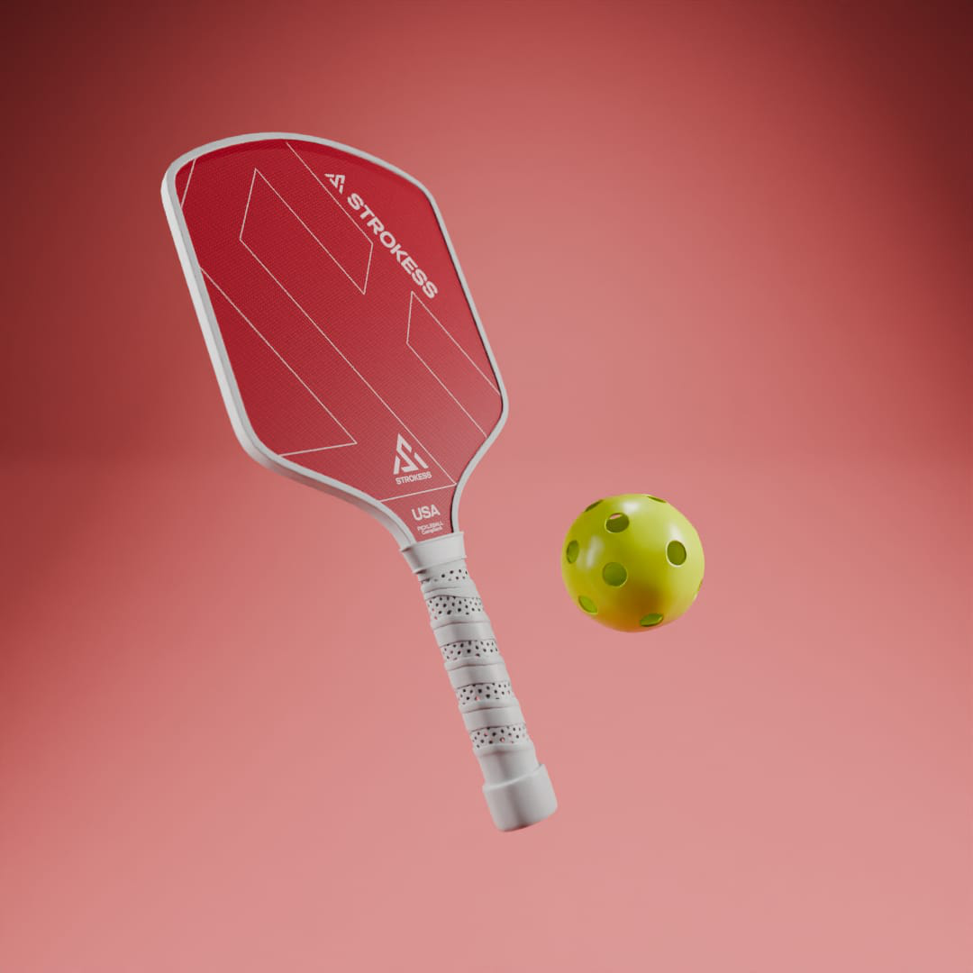 Strokess 18K Kevlar Spin 16mm Pickleball Paddle